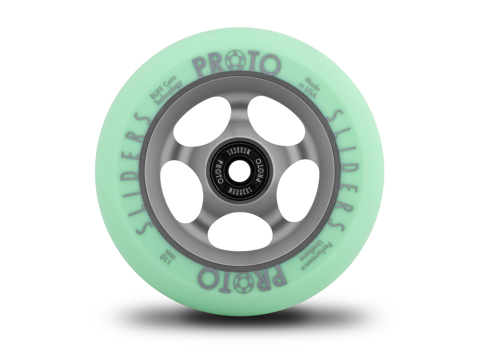 Proto Faded Sliders Pastel Green / Ghost Grey, Scooter Wheels