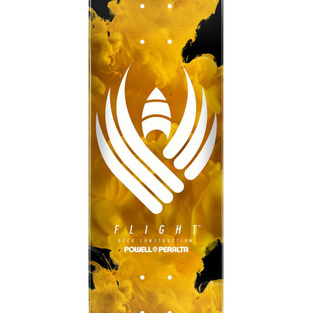 Powell Peralta Flight Color Burst Yellow 8.75 - Skateboard Deck Close Up