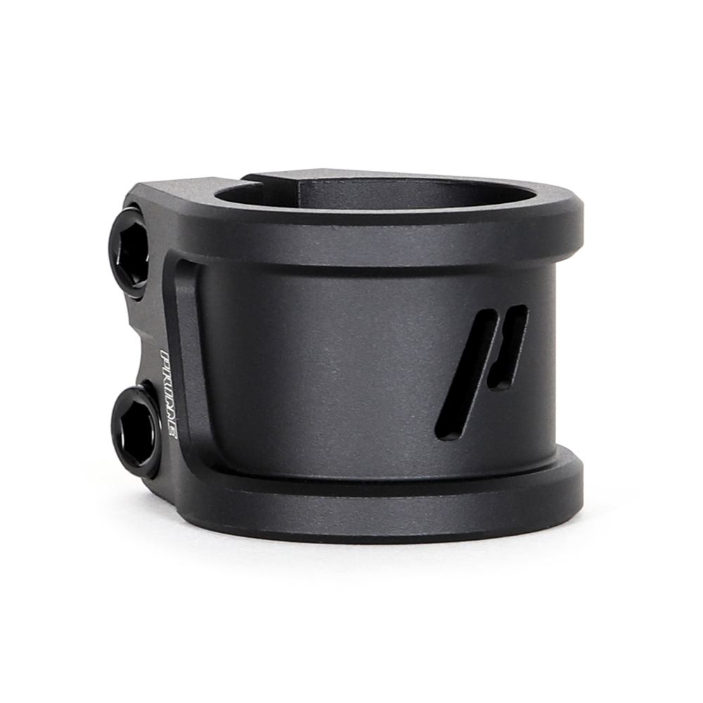 Prime Halo Black Freestyle Scooter Clamp Front Logo Cut-Out