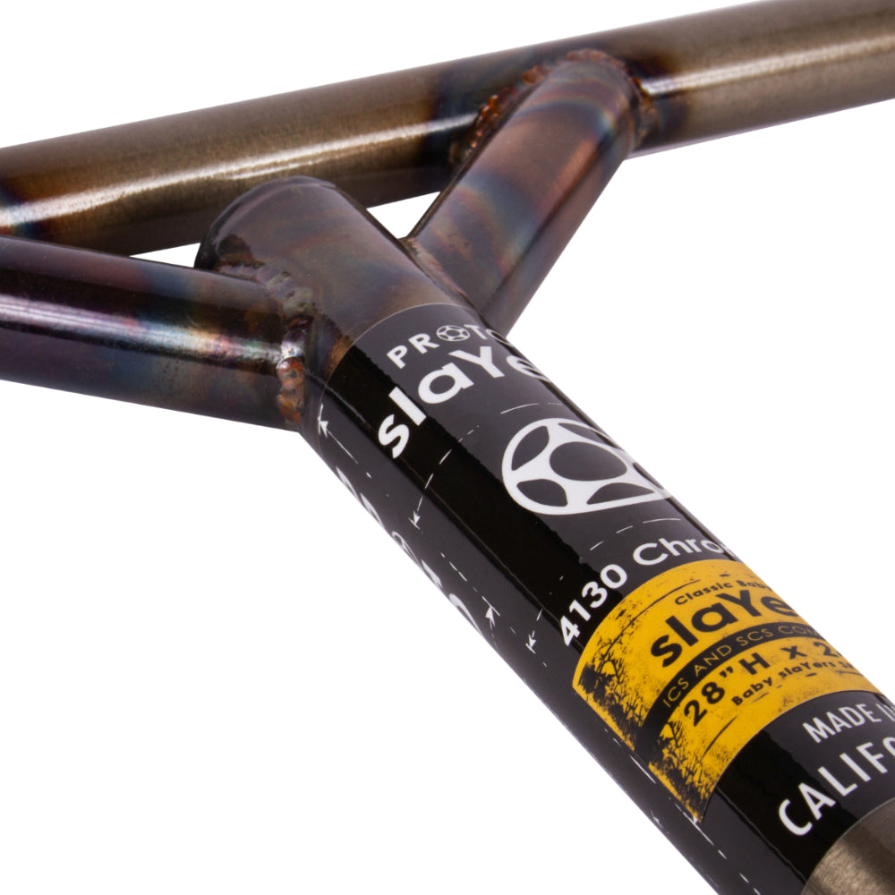 Proto Baby Slayer Classic Street Freestyle Scooter Bars Raw Close Up