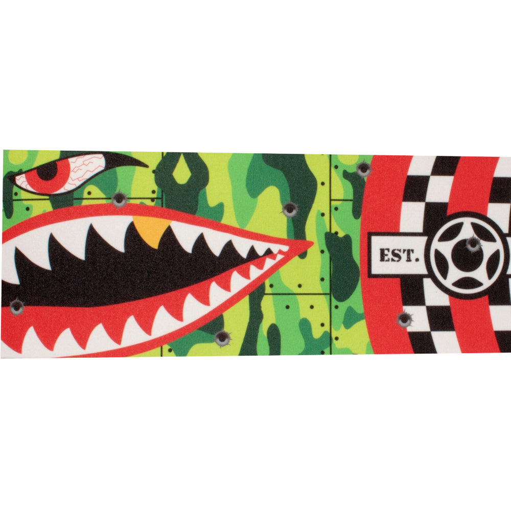 Proto SD Warhawk Green Camo Freestyle Scooter Griptape Close Up