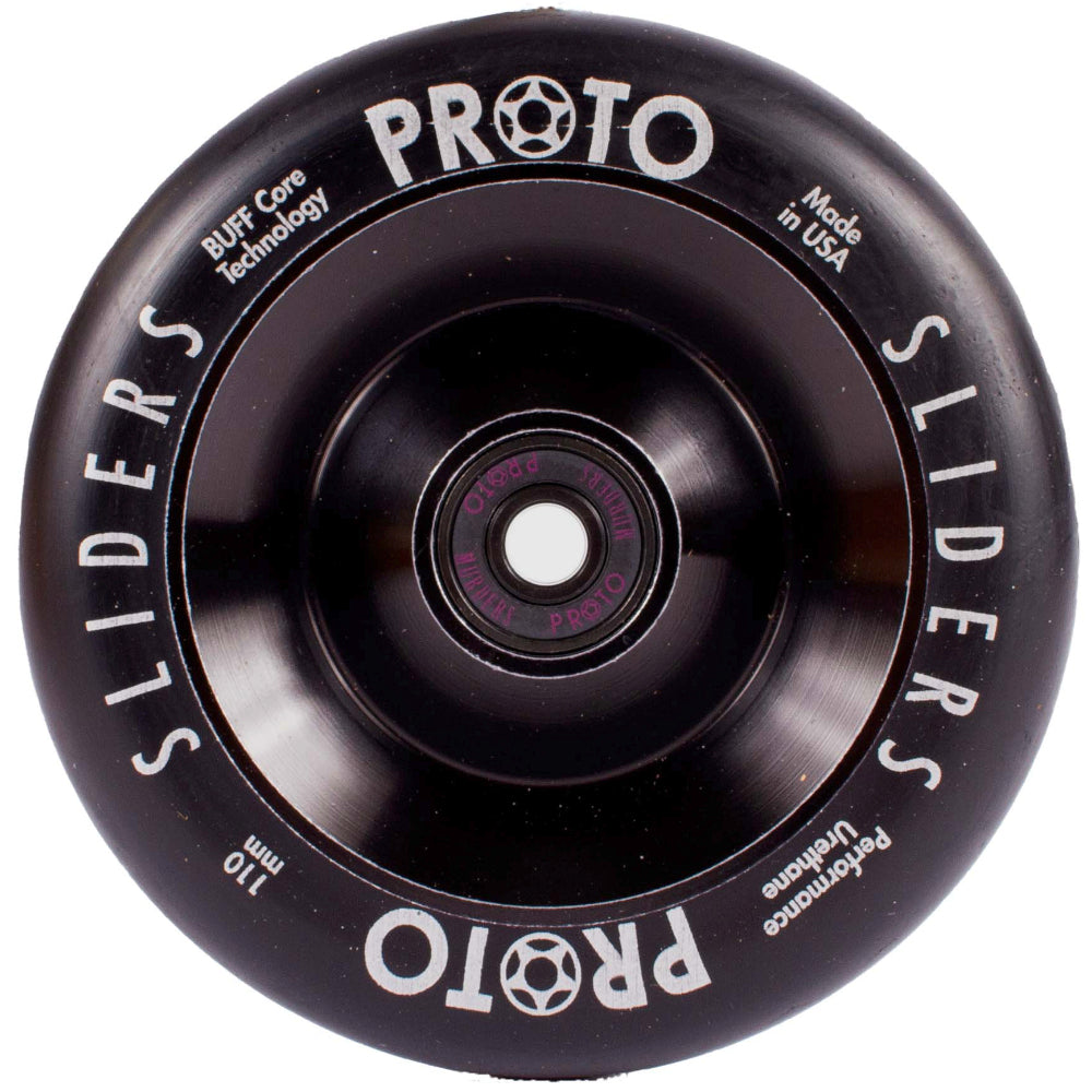 Proto Sliders Full Core Black Black (PAIR) - Scooter Wheels