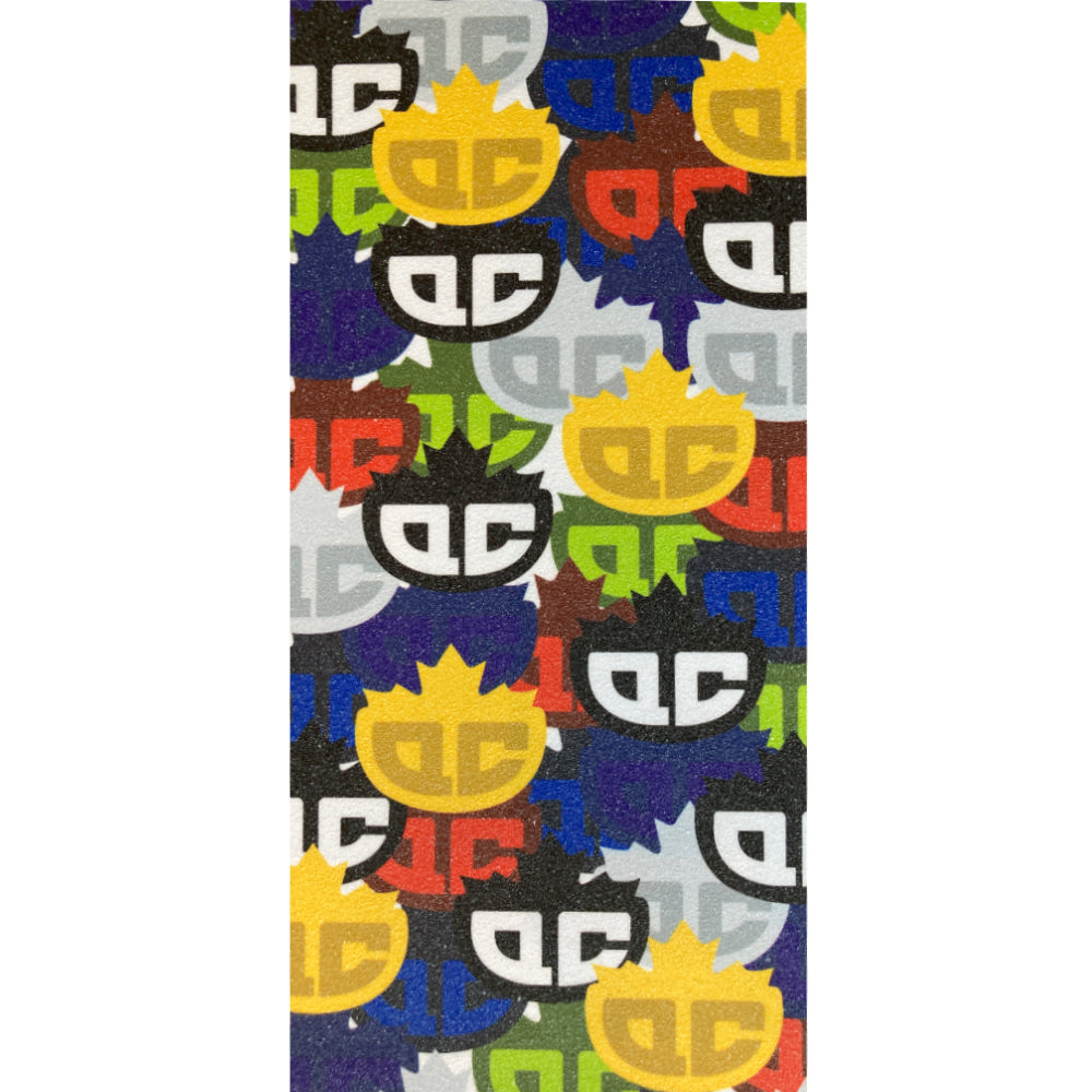QCS Multi Logo - Scooter Griptape Close Up