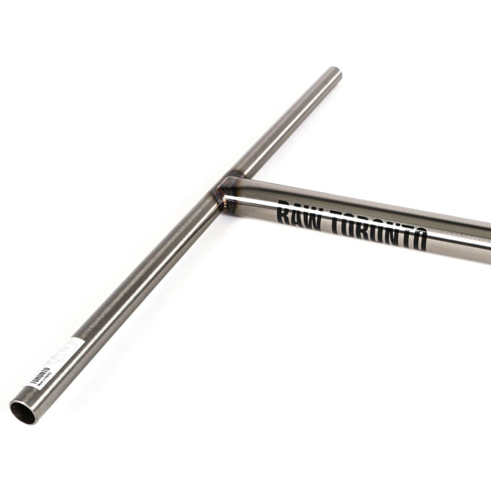 RAW Toronto v3 LT Raw Scooter Bars Close Up Logo