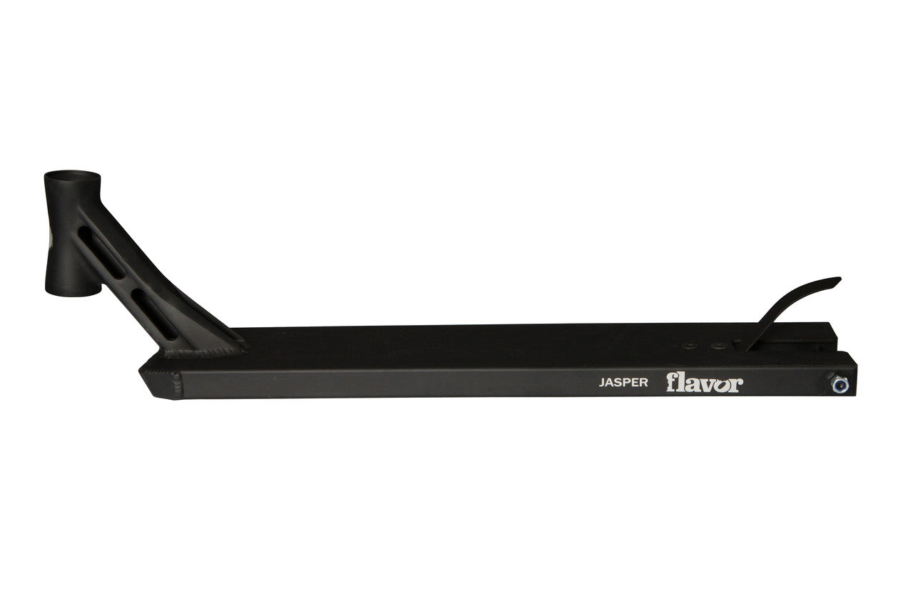 Scooter deck for freestyle scooter, Black, Side view