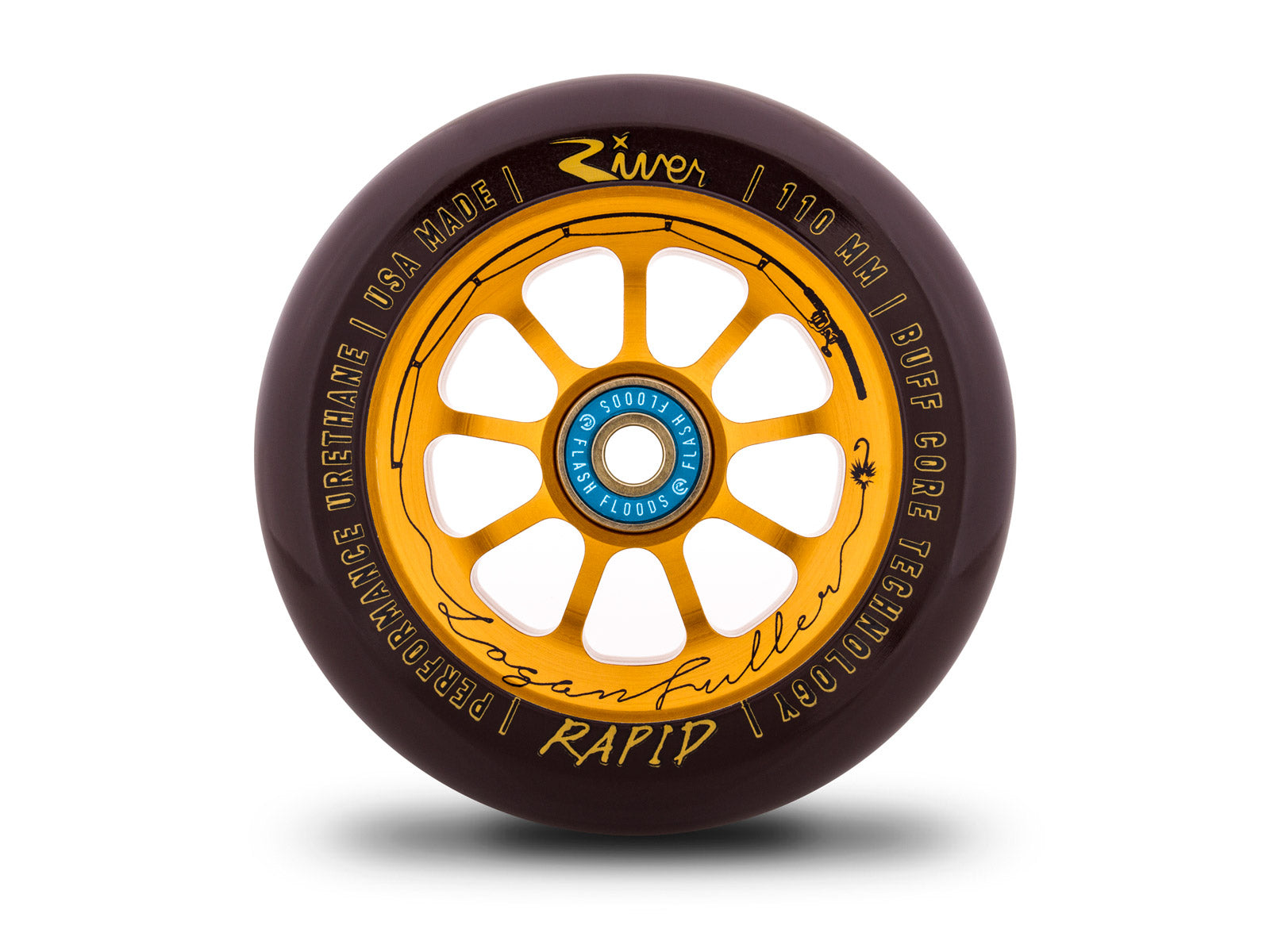 River The Angler Rapids Logan Fuller Sig. (PAIR) - Scooter Wheels One Wheel