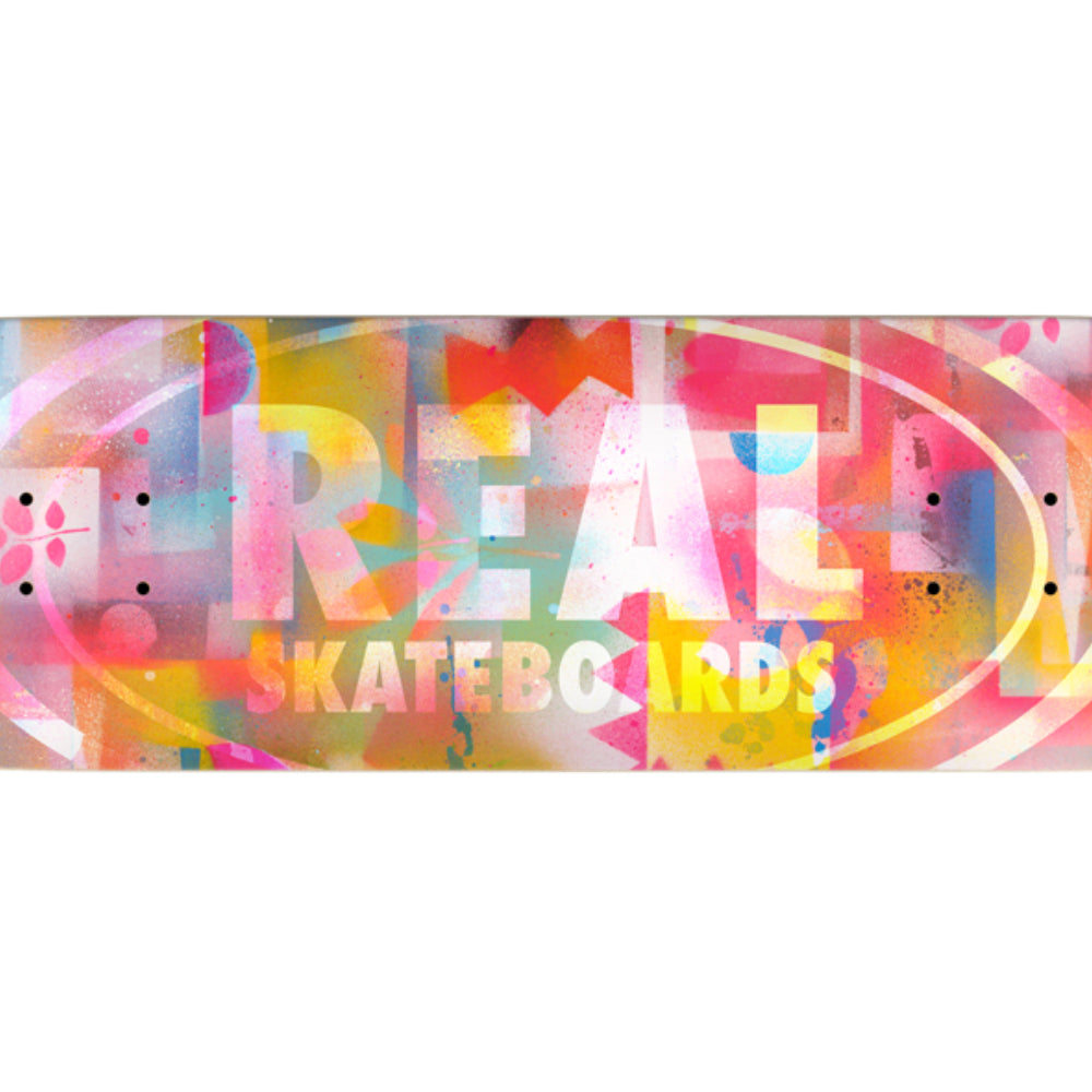 Real Team Acrylics 8.38 - Skateboard Deck Close Up