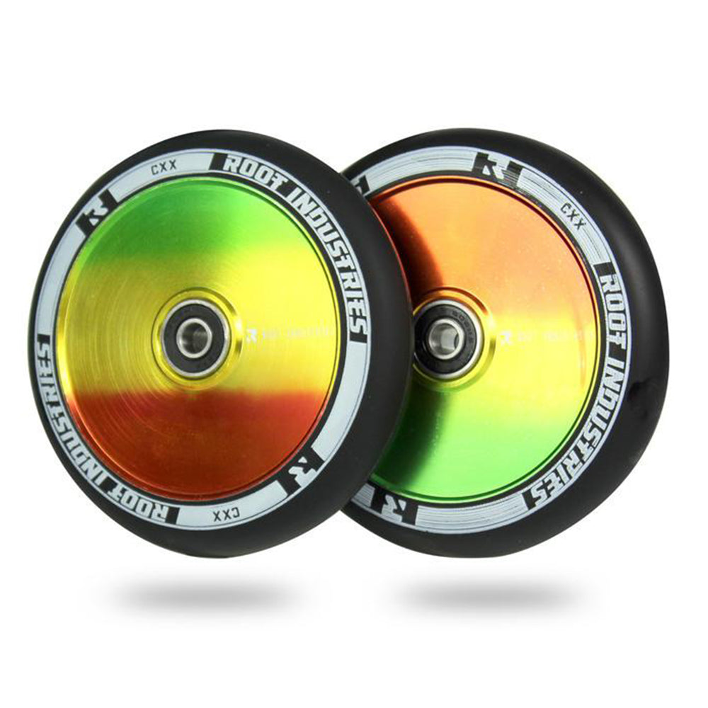 Root Industries AirWheels Design Core 120mm Black Urethane (PAIR) - Scooter Wheels Rasta Marley