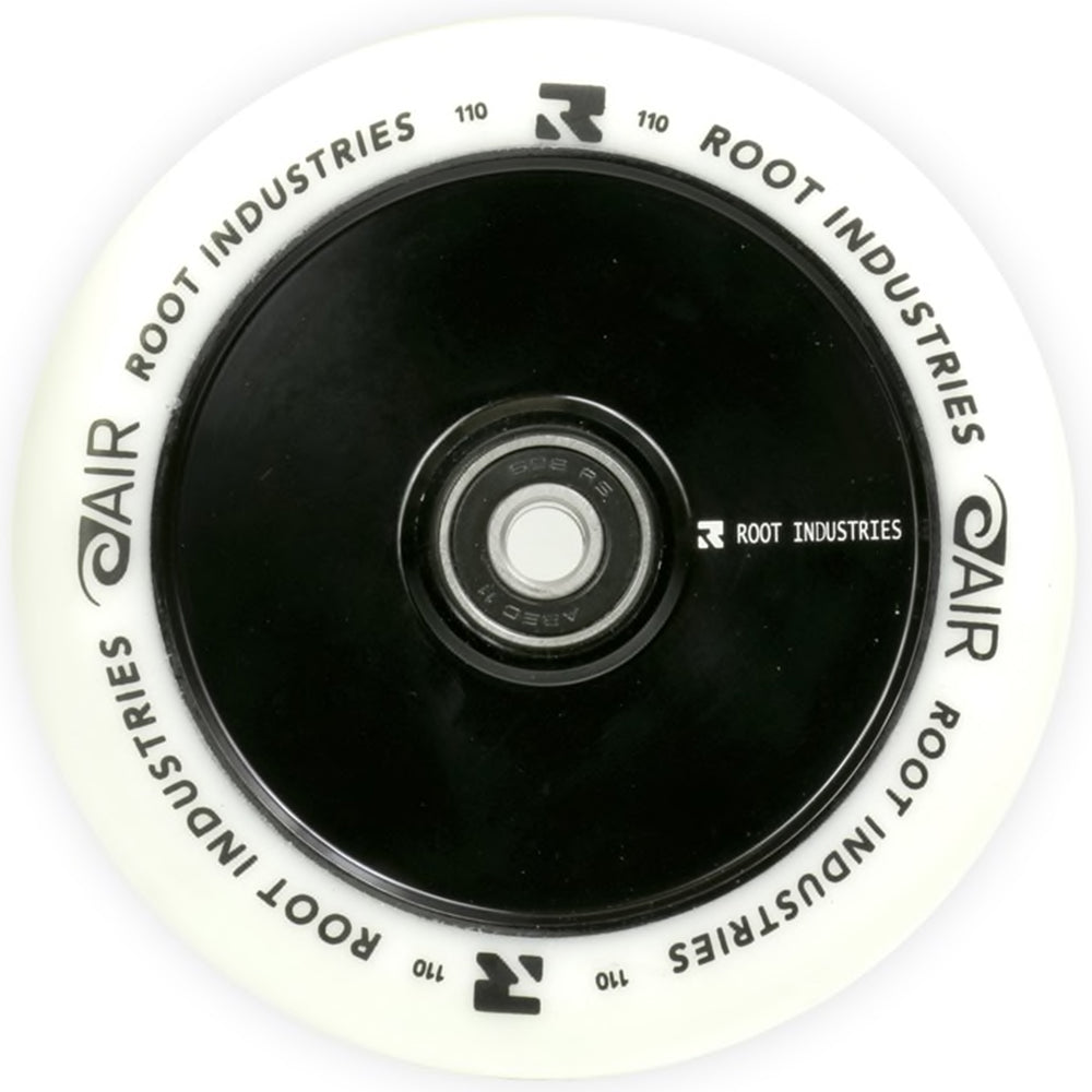 Root Industries AirWheels 110mm White Urethane (PAIR) - Scooter Wheels Black