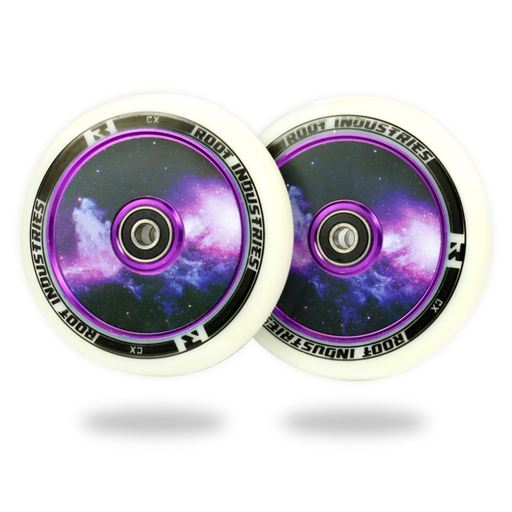 Root Industries AirWheels 110mm White Urethane Design Core (PAIR) - Scooter Wheels