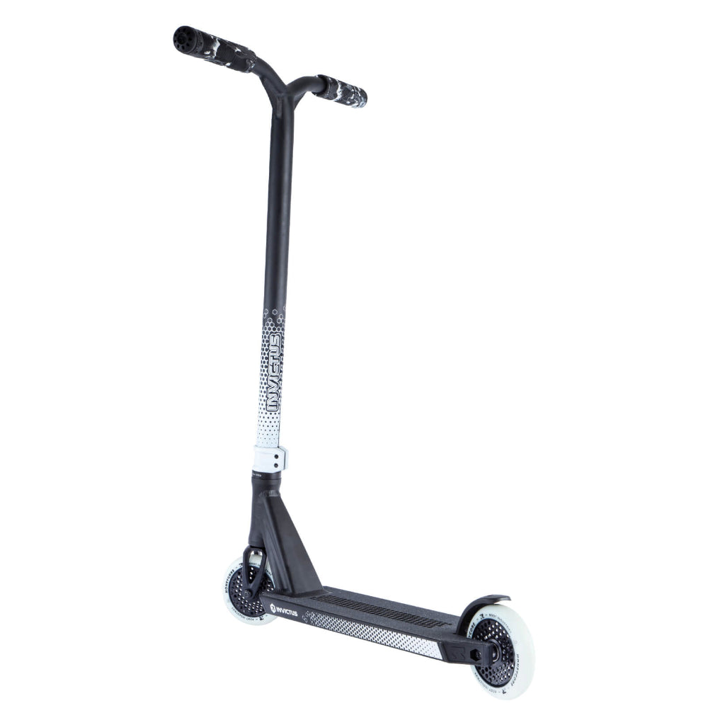 Root Industries Invictus 2 - Scooter Complete Black White Left Back Angle