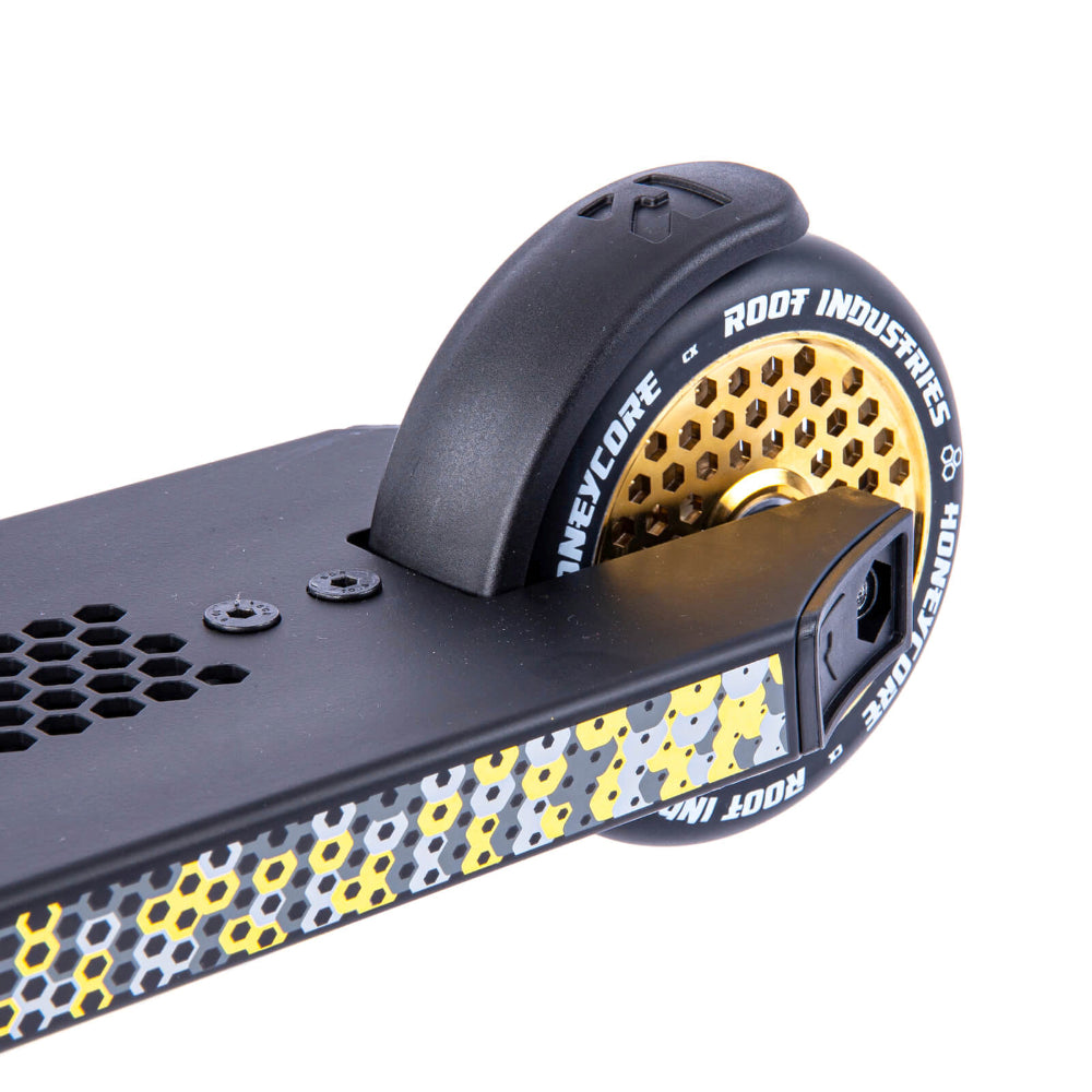 Root Industries Invictus 2 - Scooter Complete Gold Rush Honeycore Deck Wheel