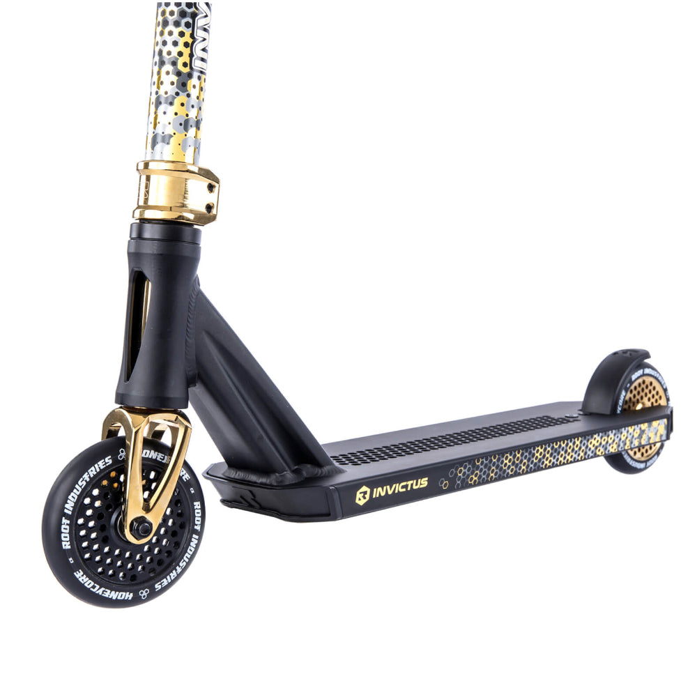 Root Industries Invictus 2 - Scooter Complete Gold Rush Left Front Fork