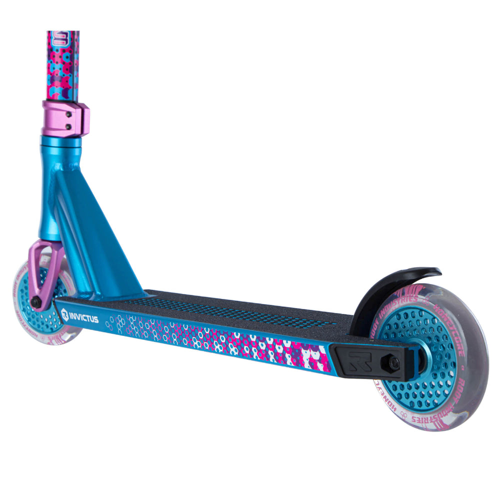 Root Industries Invictus 2 - Scooter Complete Teal Pink Back Left Angle