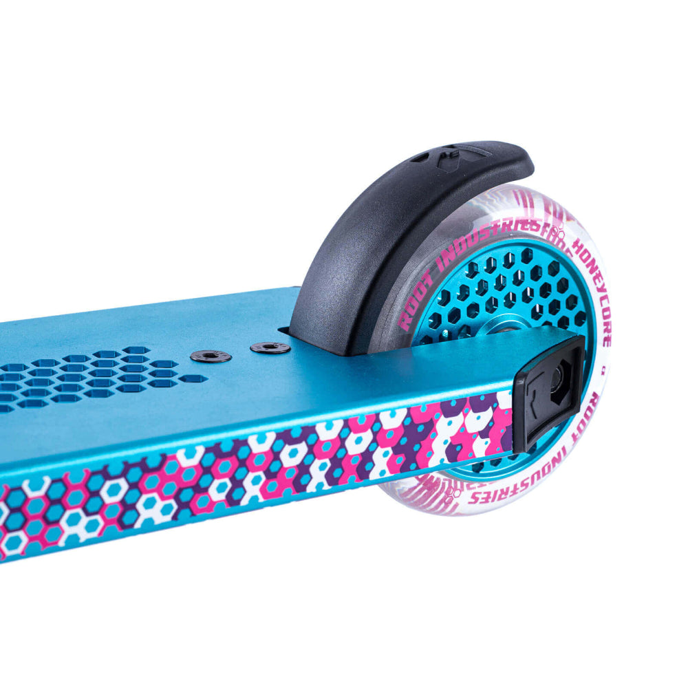 Root Industries Invictus 2 - Scooter Complete Teal Pink Honeycore Deck Wheel