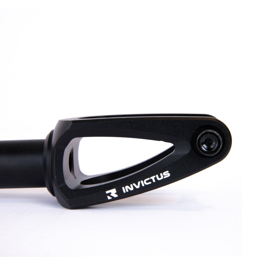 Root Industries Invictus V2 IHC Scooter Fork Black Side Close Up