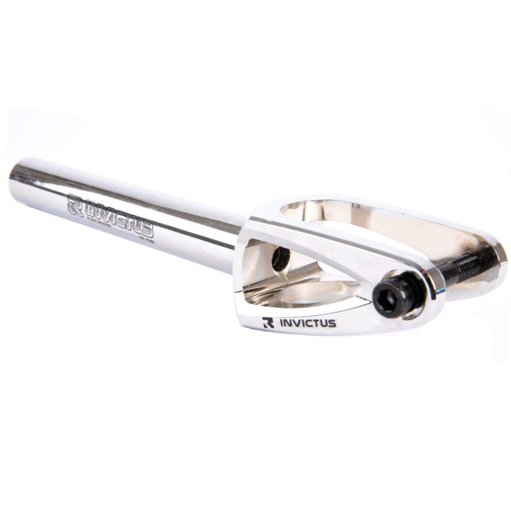 Root Industries Invictus V2 IHC Scooter Fork Mirro Chrome Polished Angle