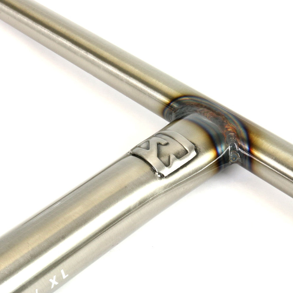 Root Industries T-Bar Oversized - Scooter Bars Raw Close Up Welded Logo