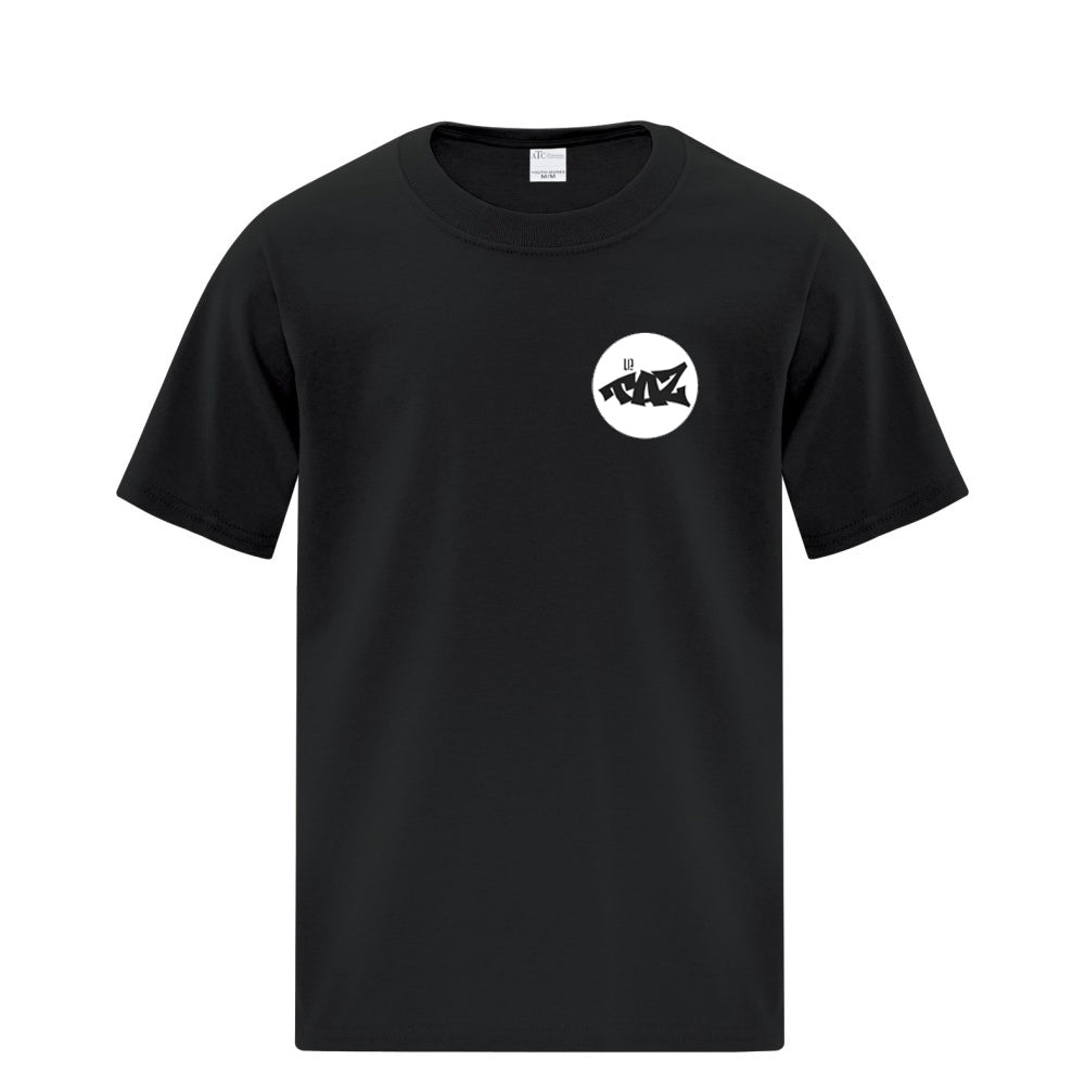 TAZ T-Shirt Rounded Black Front