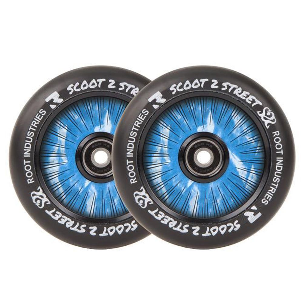 Root Industries AirWheels Design Core 110mm Black Urethane (PAIR) - Scooter Wheels Scoot 2 Street Signature