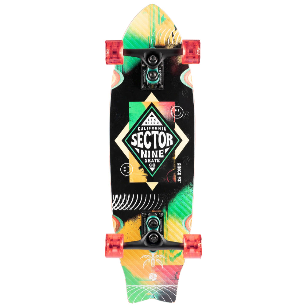 Sector 9 Wavepark Party 30.25in - Cruiser Complete Bottom Design