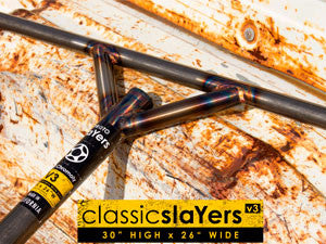 Scooter bar for freestyle scooter, Chromoly, Raw / Clear