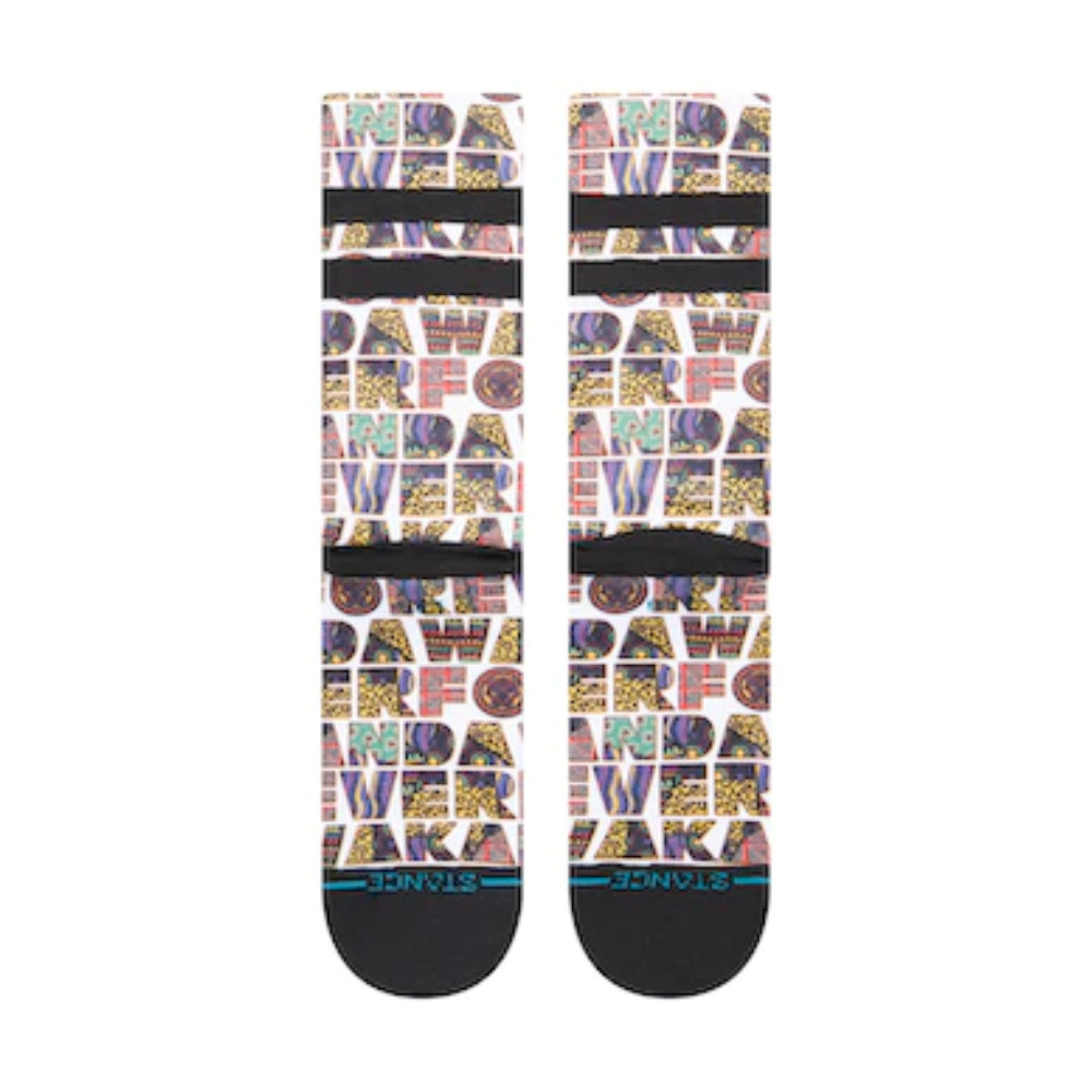 Stance Black Panther Wakanda Forever Crew Socks Back
