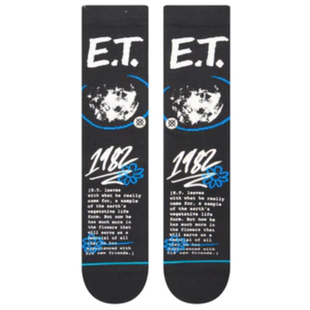 Stance E.T. Extra Terrestrial Crew Black - Socks Front
