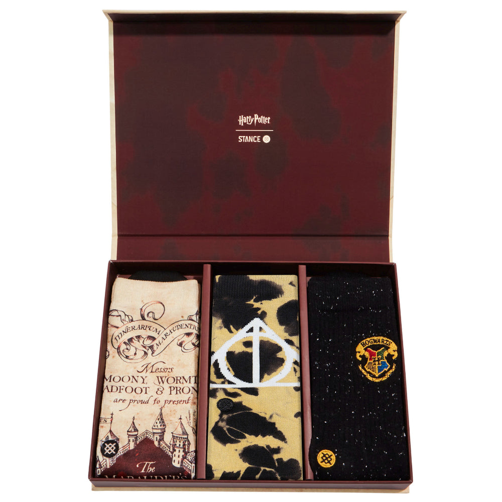Stance Harry Potter Sorting Hat Crew Socks Box Set Open Front