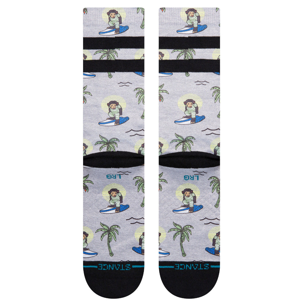 Stance Surfin Monkey Crew Socks Back