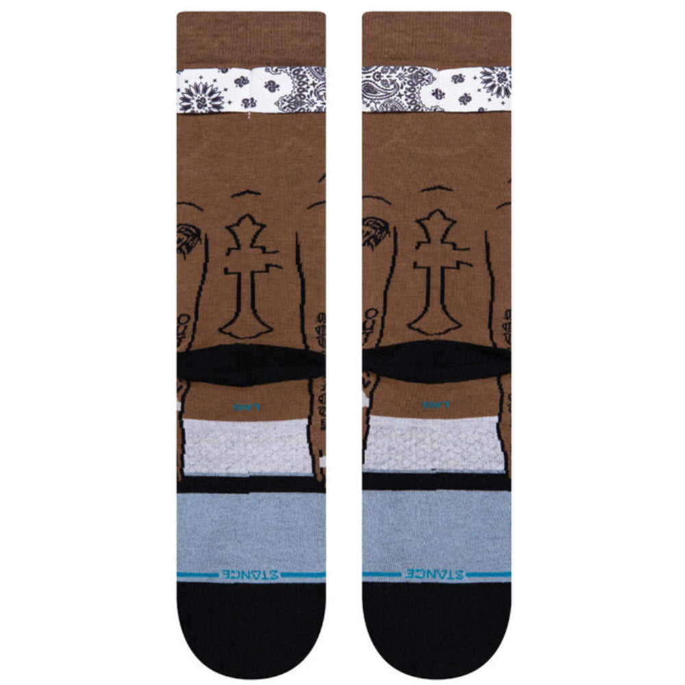 Stance Tupac Shakur Resurrected Crew Socks Back