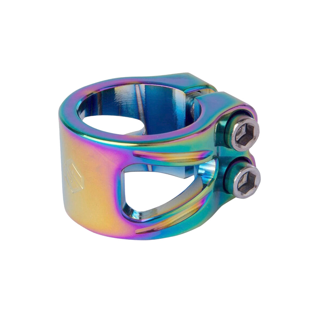 Striker Bgseakk Double Scooter Clamp NeoChrome Oilslick Rainbow
