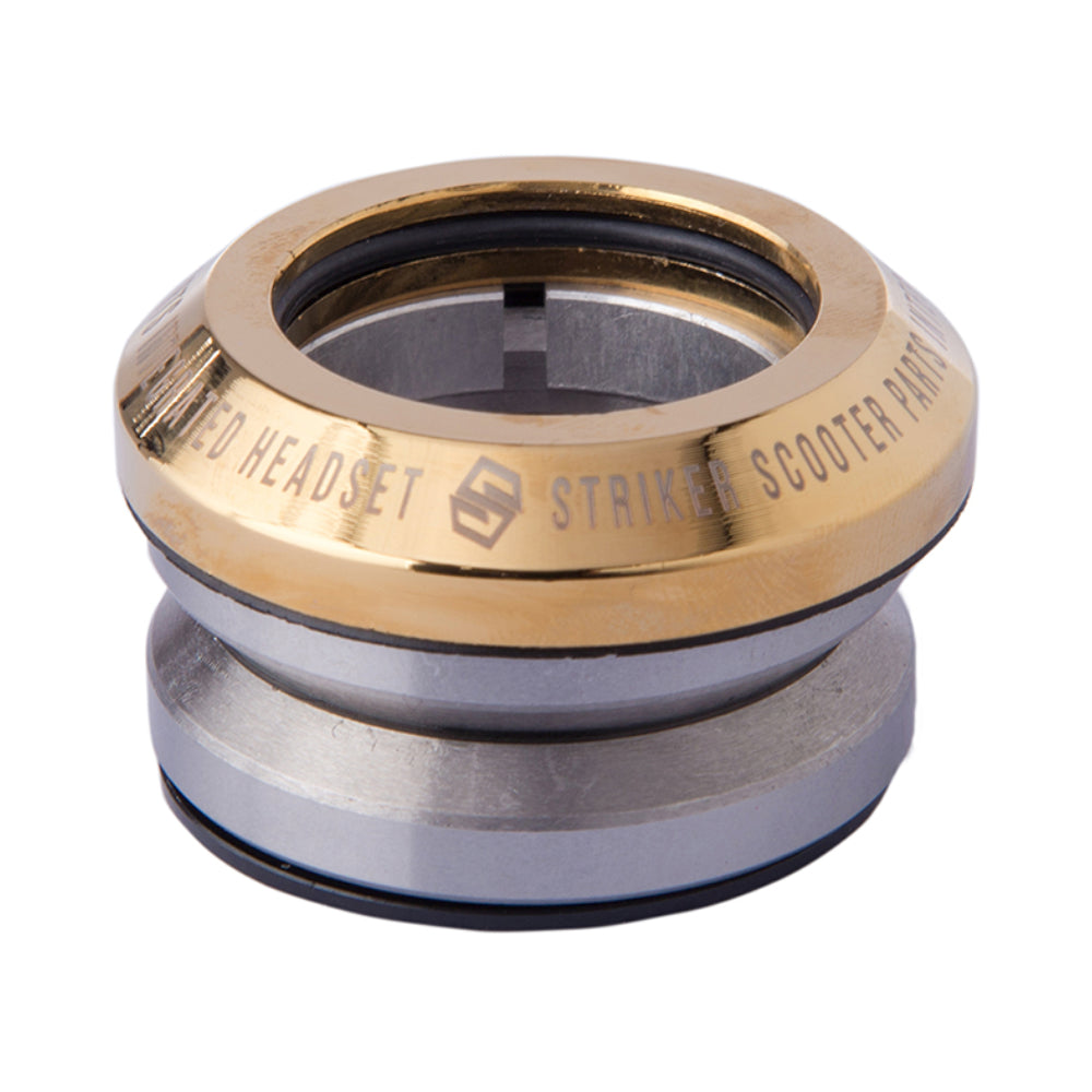 Striker Integrated - Scooter Headset Gold