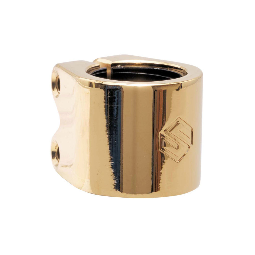 Striker Lux Double Scooter Clamp Gold Chrome