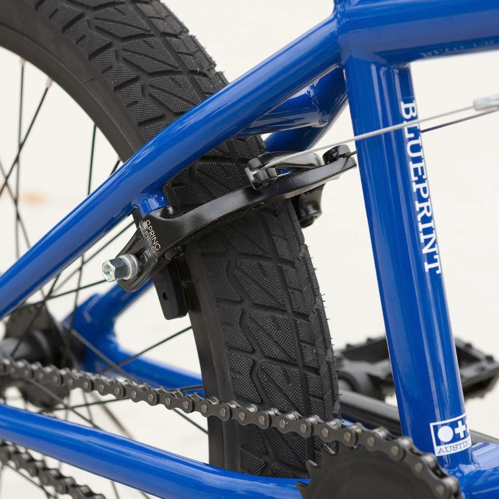 Sunday Blueprint Gloss Blue 20" BMX Complete Odyssey Springfield Brake