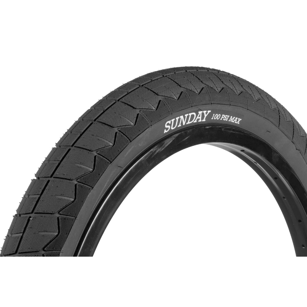 Sunday Current V2 Black - BMX Tire Close Up