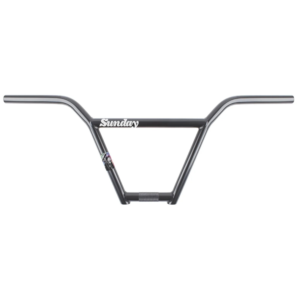 Sunday Street Sweeper 4PC Rustproof Black 9.25" - BMX Bars