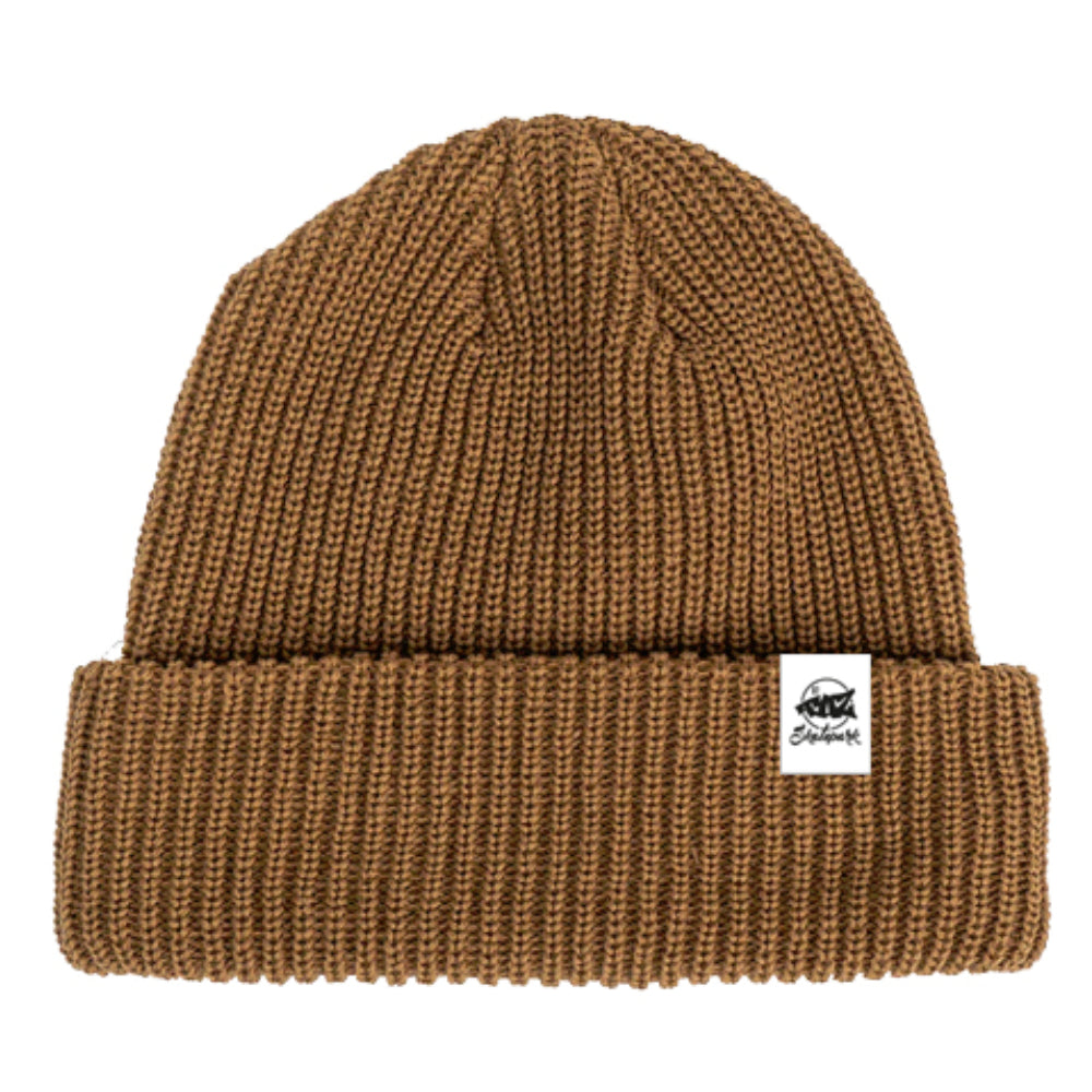 TAZ Hem Tag Beanie Brown