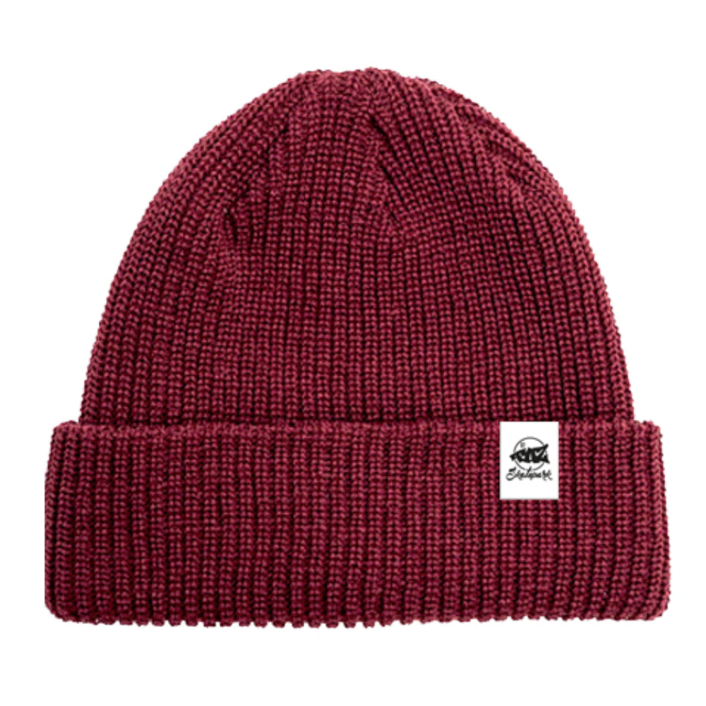 TAZ Hem Tag Beanie Red Brown