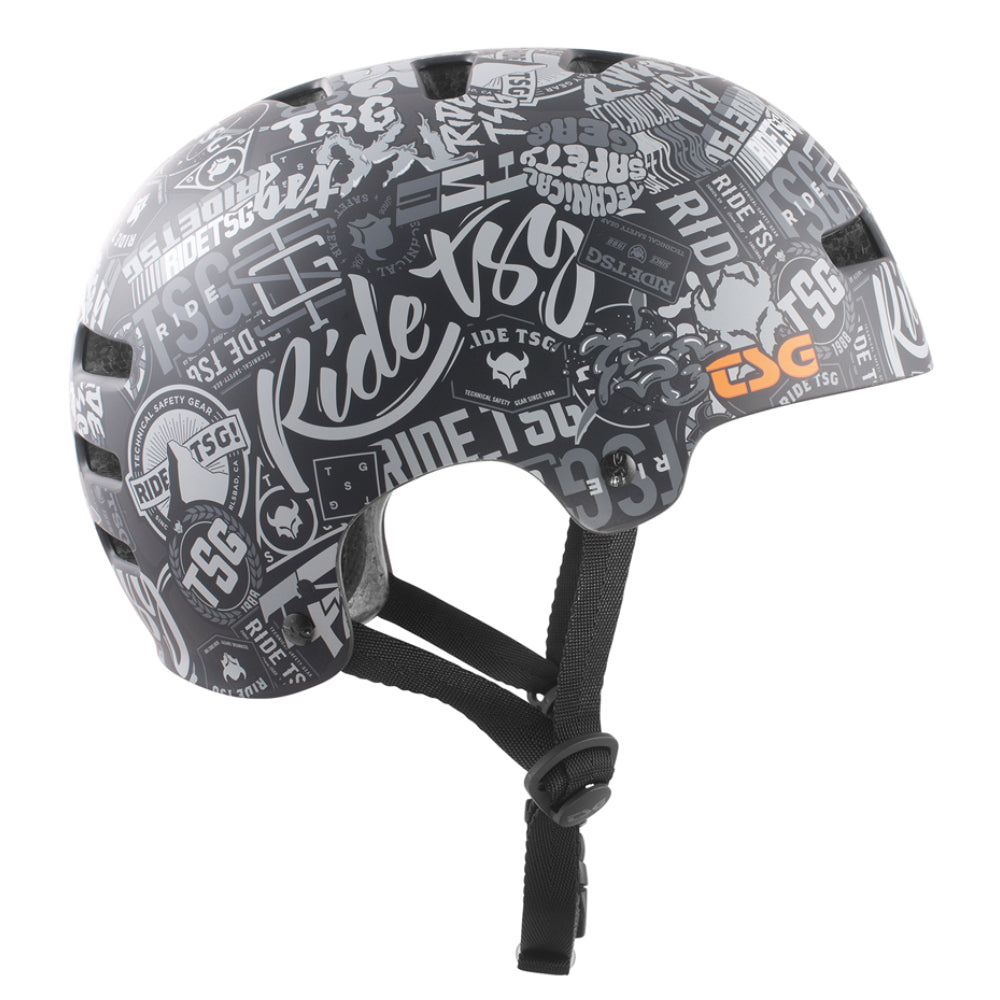 TSG Evolution Graphic Design Stickerbomb (CERTIFIED) - Helmet Right Side Logo