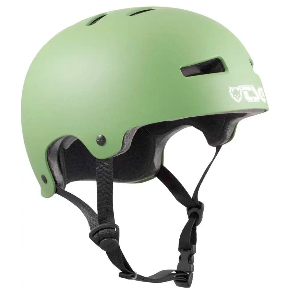 TSG Evolution Solid Color Satin Fatigue Green (CERTIFIED) - Helmet