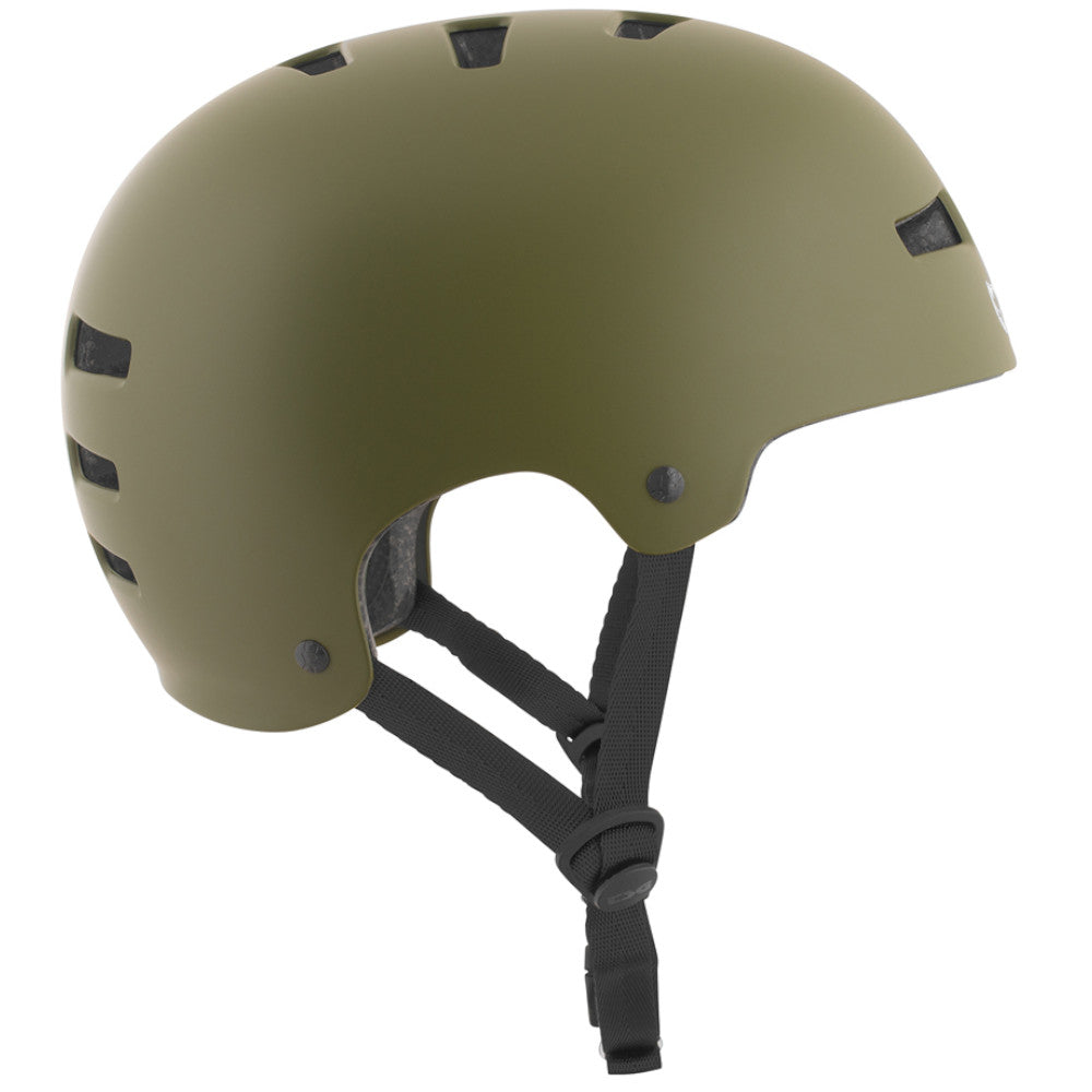 TSG Evolution Solid Color Satin Olive (CERTIFIED) - Helmet Right Side