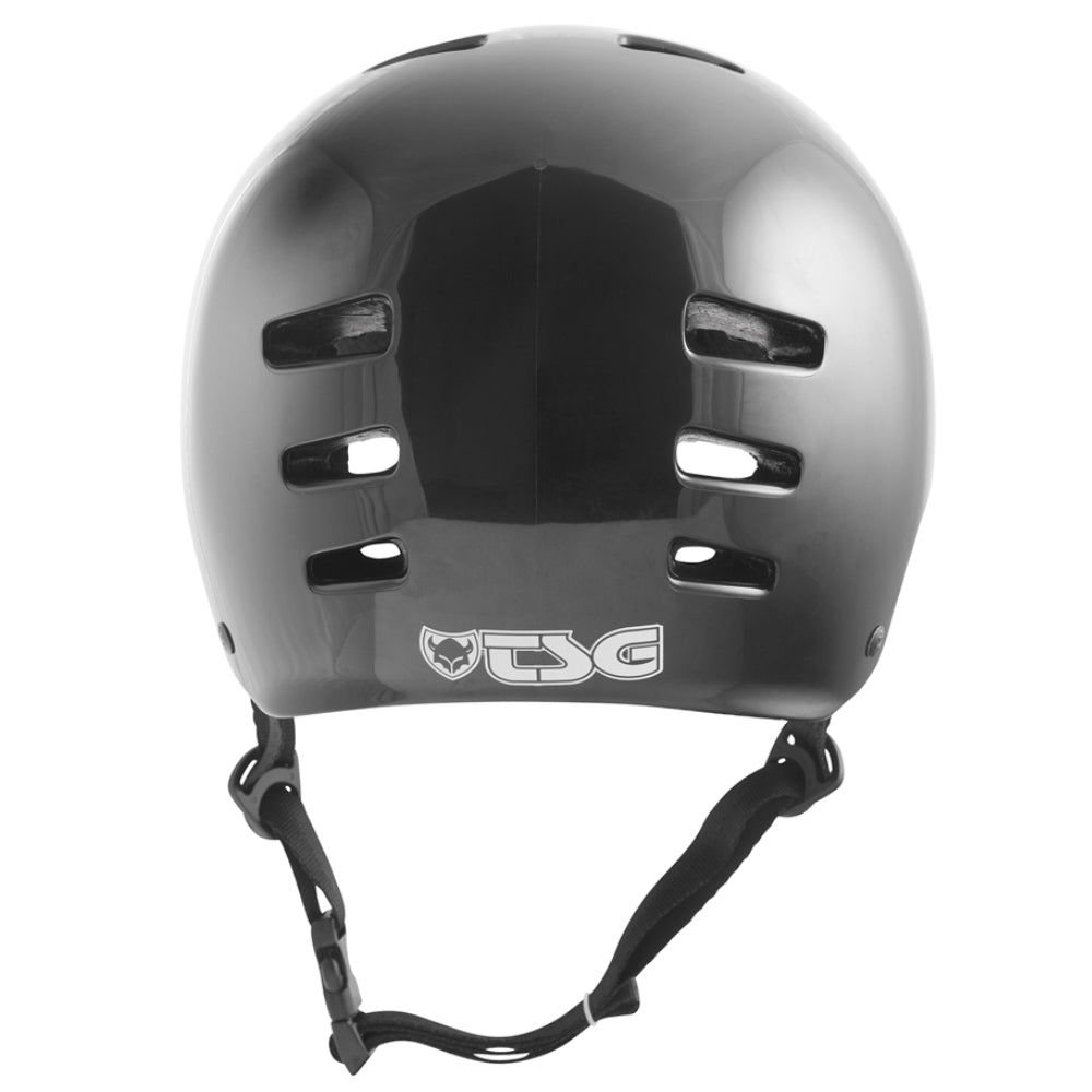 TSG Evolution Youth Injected Color Black Certified Helmet Back