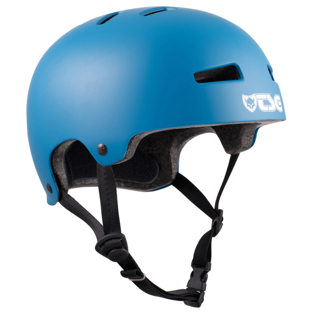 TSG Evolution Youth Solid Color Satin Deep Teal Certified Helmet