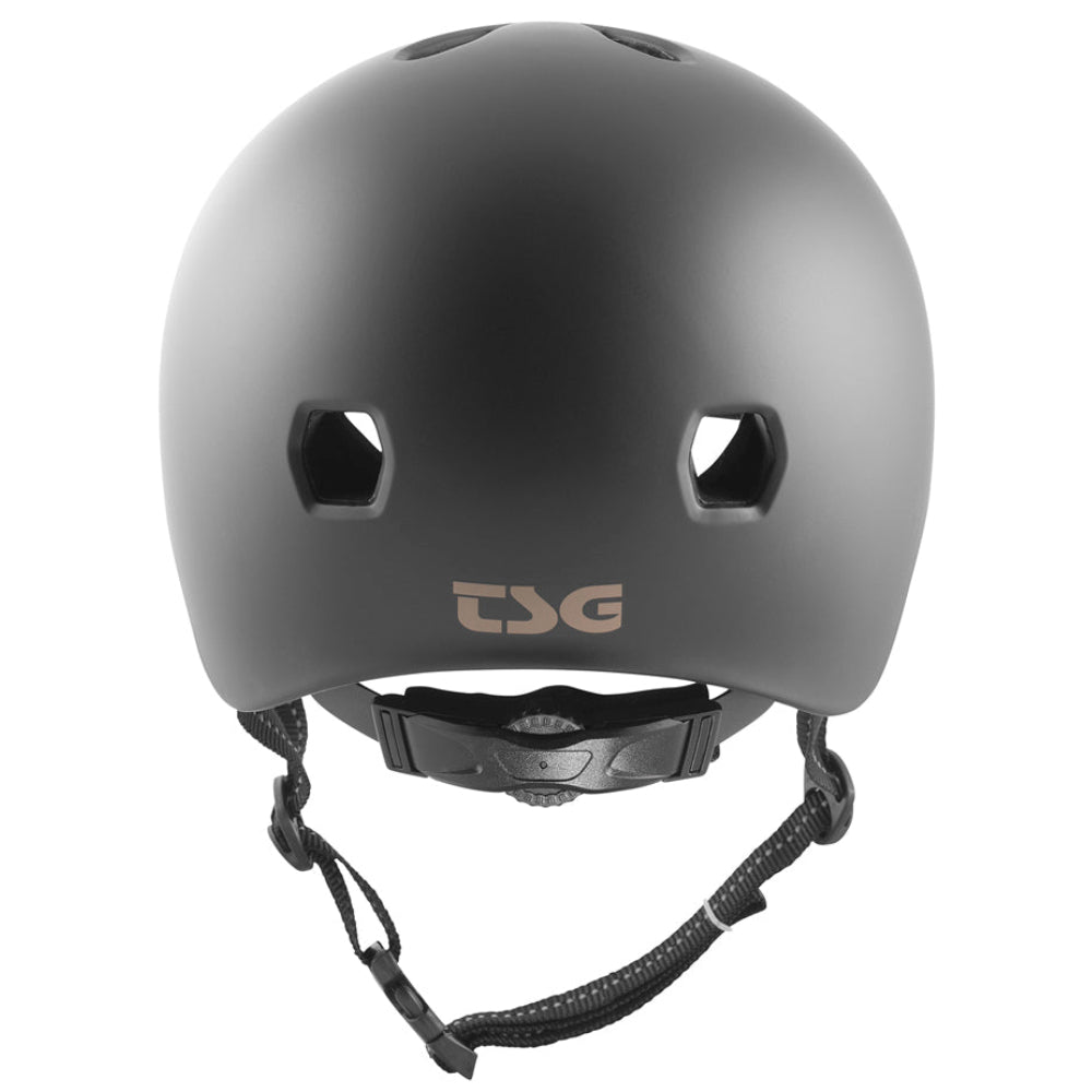 TSG Meta Solid Color Satin Black (CERTIFIED) - Helmet Back Adjustment