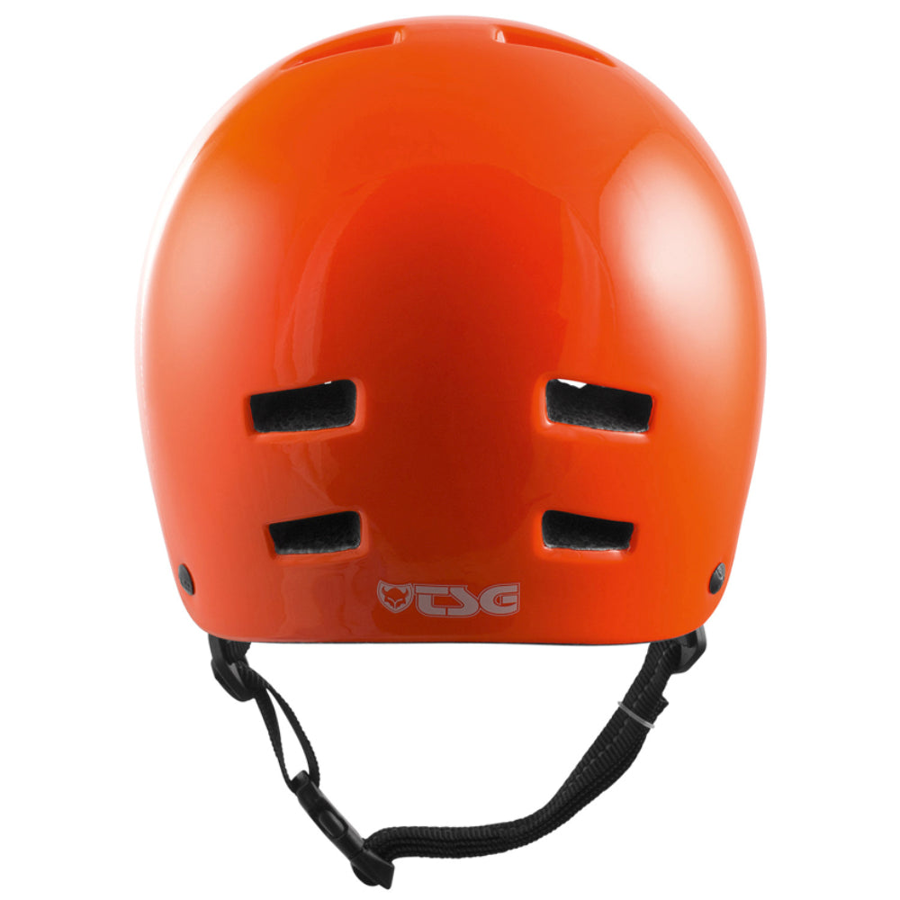 TSG Nipper Maxi Solid Color Gloss Orange (CERTIFIED) - Youth Helmet Back Logo