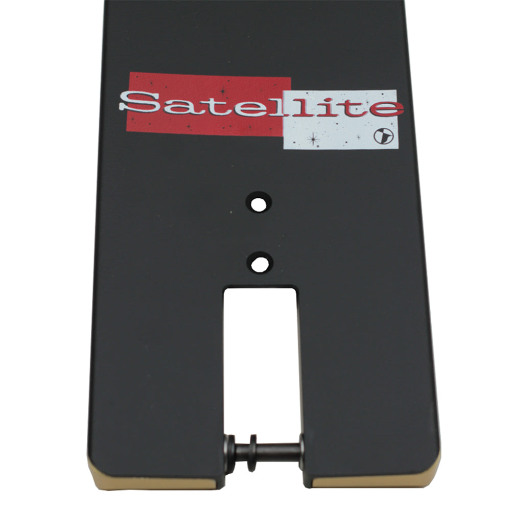 TSI Satellite Black - Scooter Deck Design Graphic Red White