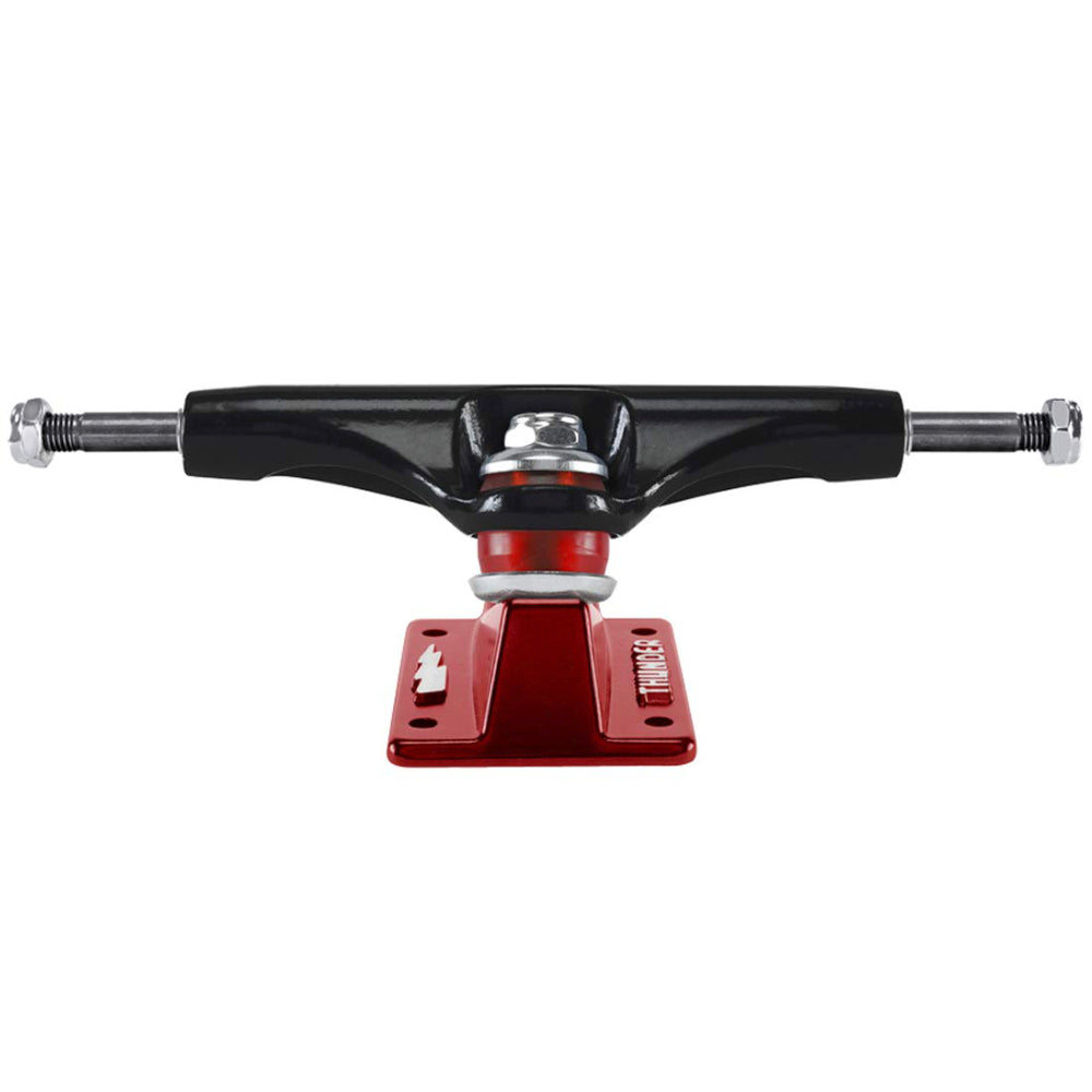 Thunder Disorder Lights Black Red Skateboard Trucks Clear Red 90DU Bushings