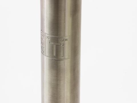 Lucky Kink Titanium With Gussets - Scooter Bars Ti Logo