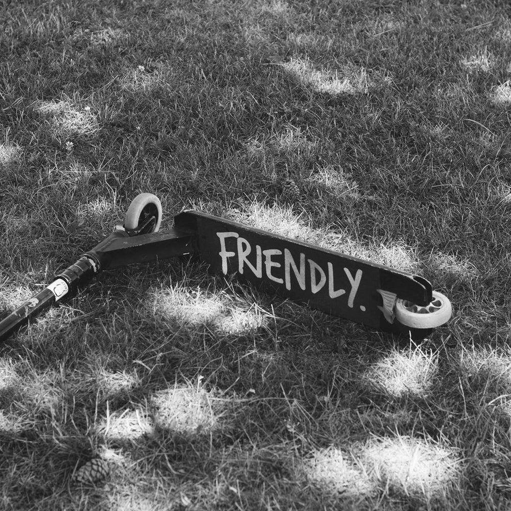 Tilt Friendly Logo - Scooter Griptape Black And White